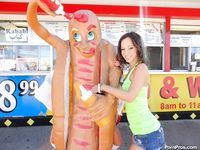 Jada Stevens Starts The Porn While Outside!