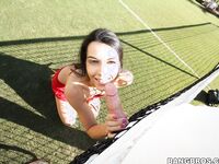 Lou Charmelle Takes Her Time Giving A Cock A Hand Job!