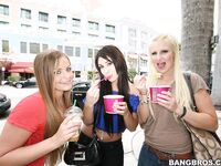 Ava Alvares Is The Sexy Pussy In The Middle Of Two Leasbians!!