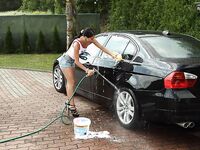 Melissa Mendiny Washes Her Car And Plays With Her Pussy!