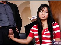 Lana Violet Has Sex With A Hung Guy In The Office!