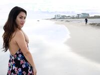 Eva Lovia Flashes Us Her Pussy While At The Beach!