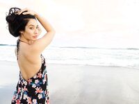 Eva Lovia Flashes Us Her Pussy While At The Beach!