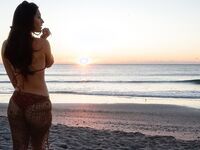 Eva Lovia Flashes Us Her Pussy While At The Beach!