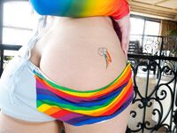 Danielle Delaunay is a Naked Rainbow Pony Girl!