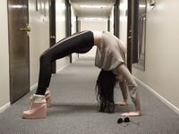 Luna C Kitsuen Makes An Office Hallway Do Damn Sexy!