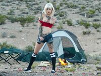 Kleio Valentien Has Sex Out In The Desert At Night!