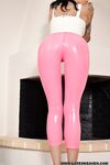 Stacey Lacey Teasing In Pink Latex Pants!