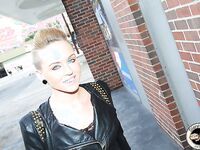 Miley May Takes A Cum Load At The Glory Hole!