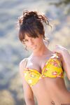 Rahyndee James In And Out Of A Yellow String Bikini!