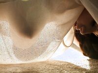 Emmy Sinclair Has Sexy White Sheer Lace Panties On!