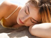 Ksenia Gali Spends The Day At The Beach!