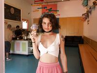 Gigi Matthews Rocking A Choker And A Garter!