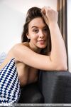 Busty Brunette Alisa I Nude on the Sofa!