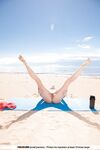 Sexy Blonde Lee Enjoy Nude Yoga on the Beach!