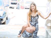 Nicole In A Long Dress With Not A Damn Thing On Underneath!