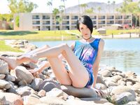 Ivy All Spread Out While Outside!