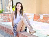 Daria  In A Flower Skirt With No Panties On!