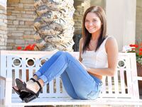 Zoe Bloom Pulls Off Her Very Tight Blue Jeans!