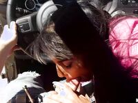 Mercedes Carrera Sucking And Fucking In A Jeep!