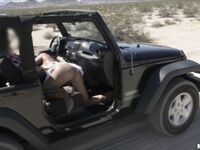 Mercedes Carrera Sucking And Fucking In A Jeep!