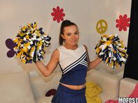 Tiff Bannister Cheerleads Herself Into A Fucking!