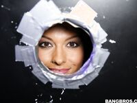 Nadia Capri Stripping At A Glory Hole!