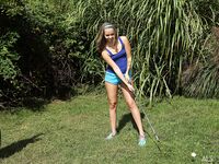 Liza Rowe Tries Golf And Ends Up Fucking Herself!