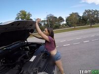 Ashley Adams Road Head And Fucking In An SUV!