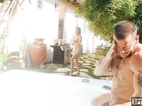 Sydney Cole Takes A Cream Pie In A Jacuzzi!