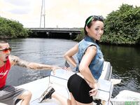 Holly Hendrix out For A Boat Ride Before Sucking And Fucking!