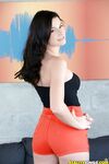 Kymberlee Anne Orange Booty Shorts Get Her Laid!