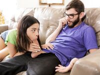 Harmony Wonder Pull her Booty Short Down Her Hips So He Can Slide His Cock In!