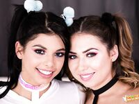 Gina Valentina And Melissa Moore Fuck Filled Threesome Scene!