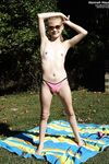 Hannah Hays In the Backyard Getting A Tan!