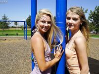 Hannah Hays Warms Up With Another Petite Blonde!