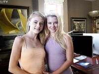 Hannah Hays Warms Up With Another Petite Blonde!