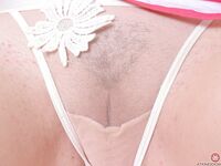 Ella Nova In And out Of Her Sheer Panties!