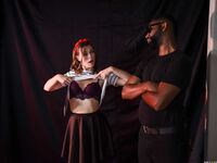 Ella Nova Pantyhose Are Pulled Down So That He Can Fuck Her Asshole!