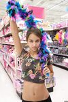 Uma Jolie At A Toy Store Exposing Herself!