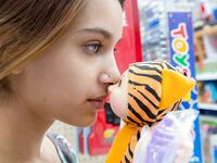 Uma Jolie At A Toy Store Exposing Herself!