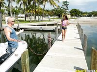 Renee Roulette Takes Jmac's Cock Bare Back Up Her Asshole On A Boat!