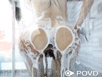 Marley Brinx Takes Off Her Booty Shorts And Fishnets And Then Gets Fucked!