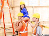 Shay Evans That On Two Construction Workers!