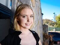 Chloe Cherry Hikes Up Skirt And Spreads Her Legs Open!