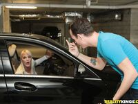 London River Getting Her Fuck On In A Parking Garage!