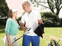 Ashley Lane Helps A Golfer Get It In The Hole!