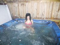 Val Dodds Warming Up In A Hot Tub!
