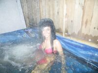 Val Dodds Warming Up In A Hot Tub!