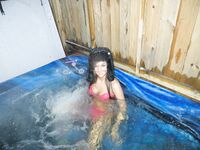 Val Dodds Warming Up In A Hot Tub!